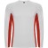 Спортивная футболка SHANGHAI L/S мужская, БЕЛЫЙ/КРАСНЫЙ