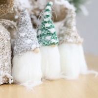 Новогоднее украшение рождественский гном Куперс (1шт), серый