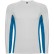 Спортивная футболка SHANGHAI L/S мужская, БЕЛЫЙ/КОРОЛЕВСКИЙ СИНИЙ