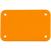 Лейбл из ПВХ Kreta, S, оранжевый неон