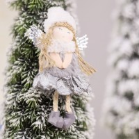 Новогоднее украшение рождественский ангел Свитс, серый