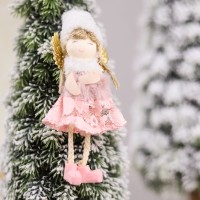 Новогоднее украшение рождественский ангел Свитс, розовый