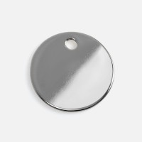 Шильдик металлический Alfa Sirkel, серебристый глянцевый