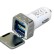 Квадратная автомобильная зарядка на 2 USB-порта