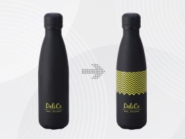 Вакуумная термобутылка Vacuum bottle C1, soft touch,  с УФ-печатью