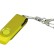 USB 2.0- флешка промо на 64 Гб с поворотным механизмом и однотонным металлическим клипом
