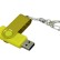 USB 2.0- флешка промо на 64 Гб с поворотным механизмом и однотонным металлическим клипом