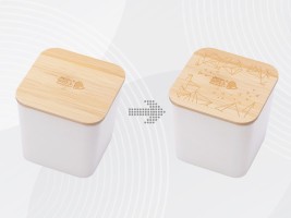 Eмкость для хранения Flake с гравировкой