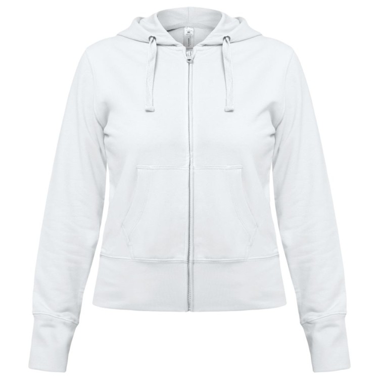Толстовка женская Hooded Full Zip белая