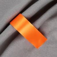 Лента сатиновая Satin 35 XXL, оранжевая, 240 см