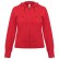Толстовка женская Hooded Full Zip красная