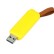 USB 2.0- флешка промо на 64 Гб прямоугольной формы, выдвижной механизм