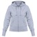 Толстовка женская Hooded Full Zip серый меланж