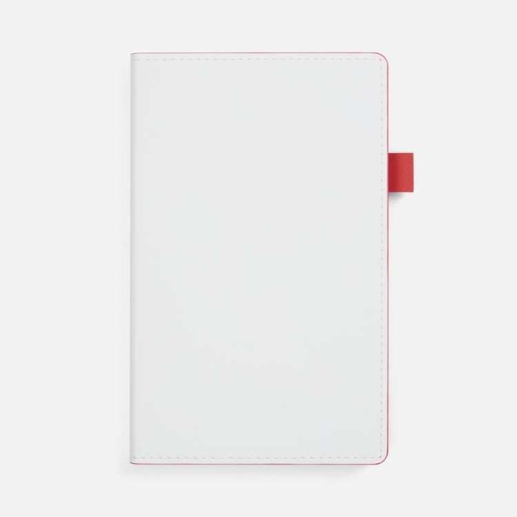 Ежедневник White Shall, недатированный, бело-красный Ежедневник White Shall, недатированный, бело-красный