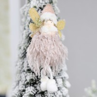Новогоднее украшение рождественский ангел Беатриче, розовый