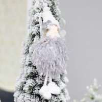 Новогоднее украшение рождественский ангел Беатриче, серый