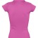 Рубашка поло женская без пуговиц Pretty 220, ярко-розовая Рубашка поло женская без пуговиц Pretty 220, ярко-розовая