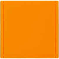 Лейбл из ПВХ Dzeta, L, оранжевый неон