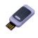 USB 2.0- флешка промо на 64 Гб прямоугольной формы, выдвижной механизм