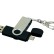 USB 2.0- флешка на 32 Гб с поворотным механизмом и дополнительным разъемом Micro USB