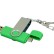 USB 2.0- флешка на 32 Гб с поворотным механизмом и дополнительным разъемом Micro USB