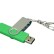 USB 2.0- флешка на 32 Гб с поворотным механизмом и дополнительным разъемом Micro USB