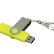 USB 2.0- флешка на 32 Гб с поворотным механизмом и дополнительным разъемом Micro USB