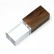 USB 2.0- флешка на 16 Гб прямоугольной формы, под гравировку 3D логотипа