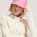 Панама Nylon двусторонняя, молочная с розовым