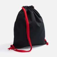 Рюкзак B3, черный с красными лямками