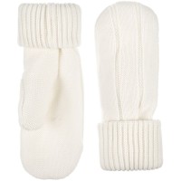 Варежки Knit Beat, белые (молочные)
