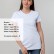 Футболка женская T-bolka Stretch Lady, белая (холодный оттенок)
