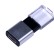 USB 2.0- флешка промо на 64 Гб прямоугольной формы, выдвижной механизм