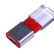 USB 2.0- флешка промо на 64 Гб прямоугольной формы, выдвижной механизм