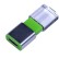 USB 2.0- флешка промо на 64 Гб прямоугольной формы, выдвижной механизм