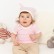 Футболка детская с коротким рукавом Baby Prime, розовая с молочно-белым