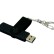 USB 2.0- флешка на 32 Гб с поворотным механизмом и дополнительным разъемом Micro USB