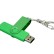 USB 2.0- флешка на 32 Гб с поворотным механизмом и дополнительным разъемом Micro USB