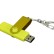 USB 2.0- флешка на 32 Гб с поворотным механизмом и дополнительным разъемом Micro USB