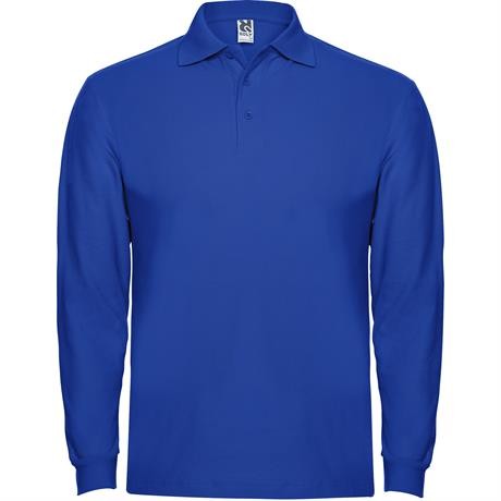 Футболка поло ESTRELLA L/S мужская, КОРОЛЕВСКИЙ СИНИЙ