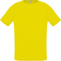 Футболка унисекс Sporty 140, лимонно-желтая