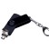 USB 2.0/micro USB/Type-С- флешка на 16 Гб 3-в-1 с поворотным механизмом