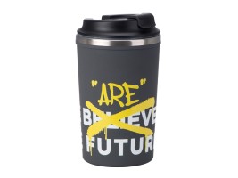 Герметичная термокружка на присоске Kick, 350 мл, с круговой УФ-печатью