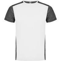 Спортивная футболка ZOLDER мужская, БЕЛЫЙ/ПЁСТРЫЙ ЧЕРНЫЙ