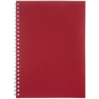 Блокнот Salvador в клетку, красный