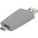 Флешка Pebble Universal, USB 3.0, серая, 64 Гб