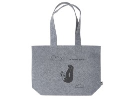Сумка-шоппер Stratum фетровая с термотрансфером
