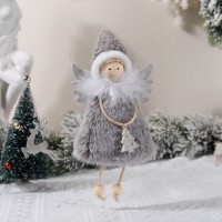 Новогоднее украшение  рождественские ангелы Тамарис, серый