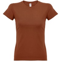 Футболка женская Imperial Women 190, коричневая (терракотовая)