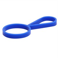 Кольцо-держатель силиконовое для термобутылки Olivia, синий